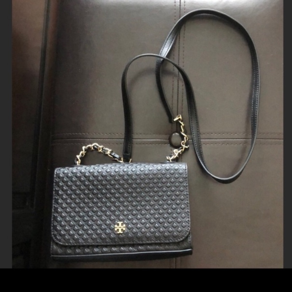Tory Burch Embossed Leather Cross Body Purse
